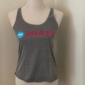 FLYWHEEL “Fly Miami” by American Apparel Grey Tank Top - Size Small